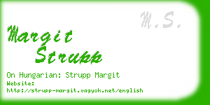 margit strupp business card